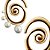 Brinco Grande Espiral de Resina com Pérola - Imagem 3