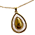 Colar Dourado com Pingente Gota de Madrepérola - Imagem 3