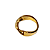 Anel de Aço Orgânico Onda Dourado - Imagem 4