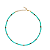 Choker Gargantilha de Cristais Turquesa com Hematita - Imagem 1