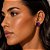 Brinco Pequeno Redondo Strass Roxo - Imagem 2