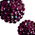 Brinco Pequeno Redondo Strass Roxo - Imagem 3