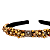 Tiara de Luxo Fina Bordada Preta com Strass Dourado e Pedras Cinza Feminina - Imagem 3