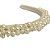 Tiara Bordada Fina Branca de Pérolas - T109 - Imagem 1