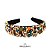 Tiara de Luxo Grossa Bordada Preta ,Strass e Pedras Coloridas - TI14 - Imagem 1