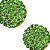 Brinco Pequeno Redondo de Strass Verde Folha - BF373VN - Imagem 3