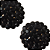 Brinco Pequeno Redondo Strass Preto - Imagem 3