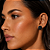 Brinco Pequeno Redondo Strass Preto - Imagem 2