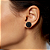 Brinco Pequeno Redondo Strass Preto - Imagem 1