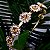 Tiara de Metal Flores de Strass Brancoas com Dourado  - T204 - Imagem 2