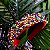Tiara de Luxo Bordada Larga Vermelha e Colorida - T218 - Imagem 2