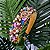 Tiara de Luxo Bordada Larga Mostarda Cristais Coloridos e Lilás - T247 - Imagem 2