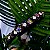 Tiara de Luxo Bordada Fina Preta Florzinha Colorida T262 - Imagem 2