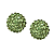 Brinco Redondo Pequeno Verde Candy - Imagem 1