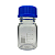 Frasco Reagente 100ml Boro 3.3 Graduado C/ Tampa Rosca Azul e Disp. Anti Gotas Precision - Imagem 1