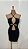 Vestido Preto com Amarração e Recortes - Imagem 1