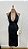 Vestido Preto Longuete Halter - Imagem 1