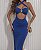 Vestido recorte Azul - Imagem 1