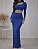 Vestido Longo Azul Royal com Recorte - Imagem 1