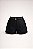 Short Couro Preto com Cinto - Imagem 1