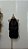 vestido Curto Preto Tule Gola Alta Drapeado - Imagem 1
