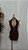 Vestido Curto Marrom Decote Profundo com Amarração Frontal - Imagem 1
