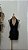 Vestido Curto Preto com Zíper Frontal - Imagem 1