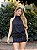 Vestido Curto Preto Gola Alta com Hotfix Dourado - Imagem 1