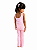 Calça Flare Algodão Canelado Rosa - Imagem 2