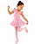 Collant Ballet Infantil Algodão com Sainha Babadinho - Imagem 2