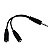 Cabo Adaptador De Audio P2 Duplo Femea Para 2 Fones - Imagem 4
