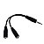 Cabo Adaptador De Audio P2 Duplo Femea Para 2 Fones - Imagem 5