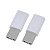 Conector Adaptador Tipo C e Micro USB Preto - Imagem 3
