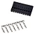 Kit 50 Conectores Dupont 10 Vias Fêmea com Terminal - Imagem 1