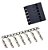 Kit 10 Conectores Dupont Duplo 2x6 12 Vias Fêmea - Imagem 1
