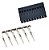 Kit 50 Conectores Dupont Duplo 2x10 20 Vias Macho - Imagem 1