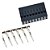 Kit 50 Conectores Dupont Duplo 2x9 18 Vias Macho - Imagem 1