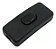 Kit 5 Interruptor Meio Fio para Abajur Tipo Pera - Preto Preto - Imagem 1