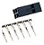 Kit 5 Conectores Dupont Duplo 2x2 4 Vias Macho - Imagem 1