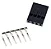 Kit 5 Conectores Dupont de 4 Vias Macho com Terminal - Imagem 1