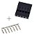 Kit 20 Conectores Dupont 5 Vias Fêmea com Terminal - Imagem 2