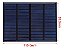 Mini Placa Painel Célula Solar Fotovoltaica 12V 108Ma 1,3W Azul e Preto 12V - Imagem 2