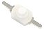 5 Botão Mini Interruptor DC 1208Yd Branco com Trava - Imagem 1