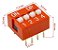 10 Chave Seletora Dip Switch 4 Vias 180 Graus Vermelho - Imagem 3