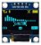 Display OLED 0.96 Gráfico I2C 128x64 Arduino Várias Cores Azul-Amarelo - Imagem 2