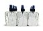 kit com 10 Vidros para perfumes de 100ml C/ Válvula Spray Preta e caixa prata luxo - Imagem 3