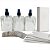 10 Vidros para perfumes de 100ml + Válvula Spray Preta + 10 caixas branca premium + 10 rótulos - Imagem 1