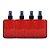 kit com 05 Vidros para perfumes de 100ml linha color Red + Válvula Spray Preta ROSCA 18MM - Imagem 1