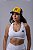Boné Trucker Amarelo com Azul Marinho Johnny Person - Imagem 1
