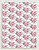 Papel Crepom Floral 13 - Rosa e Cinza - 30 unid - Imagem 1